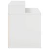 vidaXL Cat House Gloss White 42.5 x 40 x 53.5 cm Engineered Wood