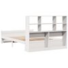 vidaXL Bookcase Bed without Mattress White 140x190cm Solid Wood Pine