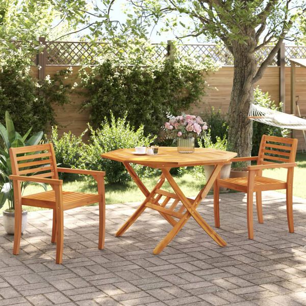 vidaXL Garden Chairs 2 pcs 59x55x85 cm Solid Wood Acacia