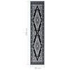 vidaXL Runner Rug BCF Black 80x450 cm