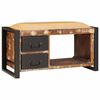 vidaXL Storage Bench Multicolour 80 x 35 x 40 cm Solid Reclaim wood