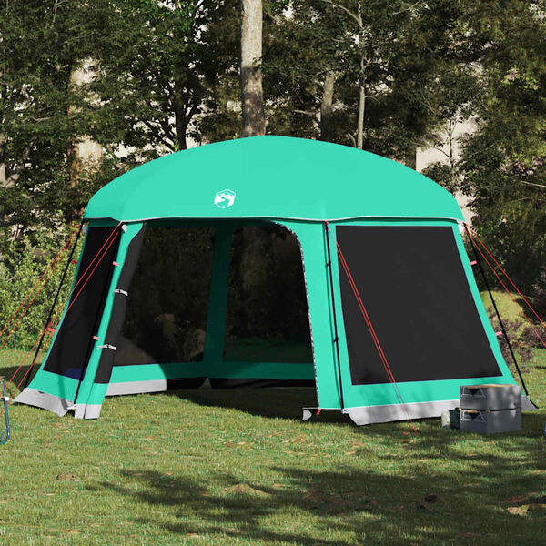 vidaXL Pool Tent with Removable Fly & Mesh Walls Sea Green 512x458 cm
