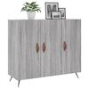 vidaXL Sideboard Grey Sonoma 90x34x80 cm Engineered Wood
