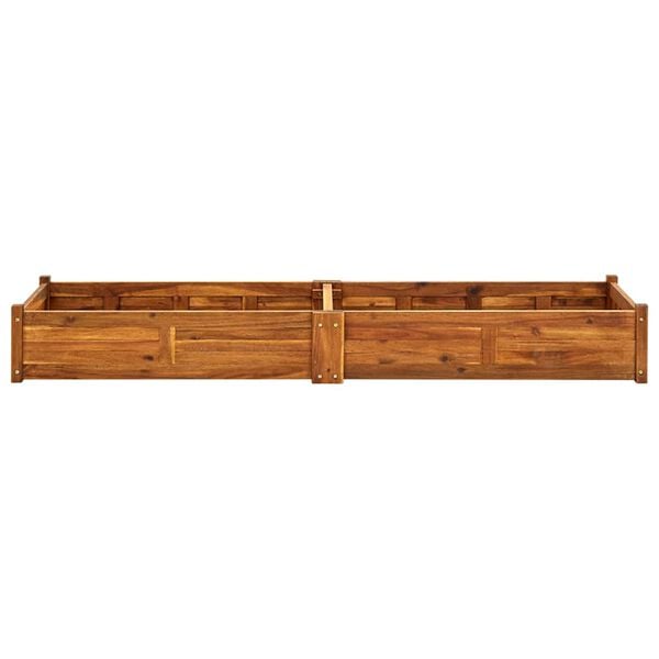 vidaXL Garden Raised Bed Acacia Wood 200x50x25 cm