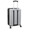 vidaXL Suitcase Folding with Lock Silver 43 x 27 x 66 cm ABS Plastic