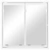 vidaXL Bathroom Mirror Cabinet White 60 x 20 x 60 cm Engineered Wood