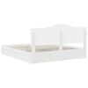 vidaXL Storage Bed with Headboard White 200 x 200 cm Engineered Wood