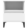 vidaXL Bedside Cabinet White 40x35x50 cm
