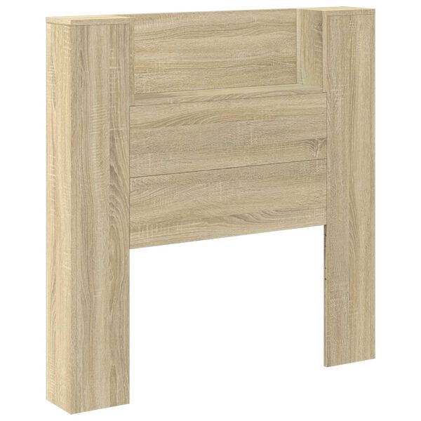 vidaXL Headboard Sonoma Oak 100 x 16.5 x 103.5 cm Engineered Wood