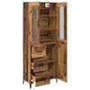 vidaXL Highboard Old Wood 69.5 x 34 x 180 cm Engineered Wood