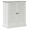 vidaXL Bathroom Furniture Set with Shelf 2 pcs White and Antique White