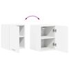 vidaXL Hanging Cabinet 2 pcs White 30 x 31 x 40 cm Engineered Wood