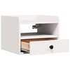 vidaXL Bedside Table 2 pcs White 38 x 36 x 29.5 cm Solid pine wood
