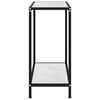 vidaXL Console Table White 60x35x75 cm Tempered Glass