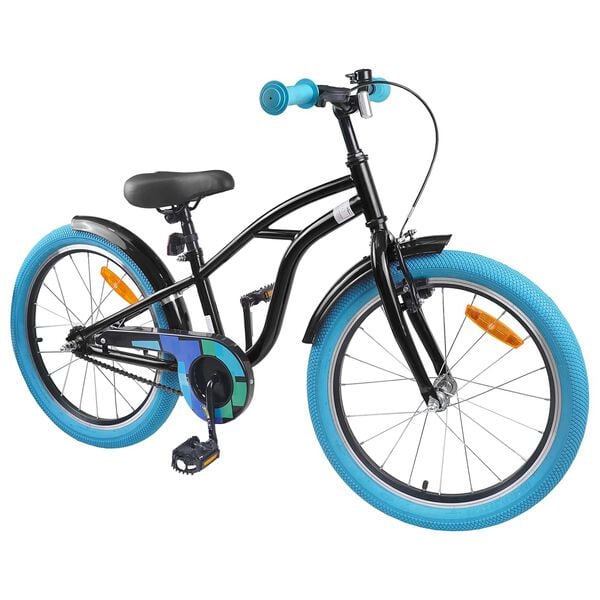 vidaXL Kids Bike 20'' for 6-11 Years Old Black