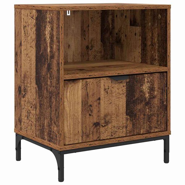 vidaXL Bedside Table Old wood 49 x 36 x 61 cm Engineered wood
