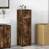 vidaXL Bathroom Cabinet Smoked Oak 30.5 x 30 x 101 cm Engineered Wood