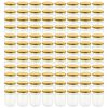 vidaXL Glass Jam Jars with Gold Lid 96 pcs 230 ml