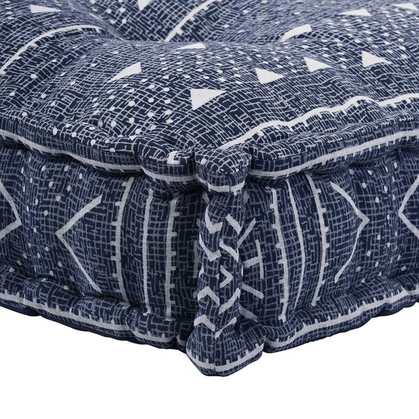 vidaXL Sofa Cushion Indigo Print 120 x 80 x 12 cm Fabric