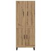vidaXL Highboard 2 pcs Artisan Oak 69.5 x 34 x 180 cm