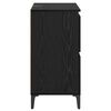 vidaXL Sideboards 2 pcs Black Oak 60 x 35 x 70 cm Engineered Wood