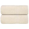 vidaXL Wash Towels "FROGN" 2 pcs Cream 30x30 cm 360 gsm