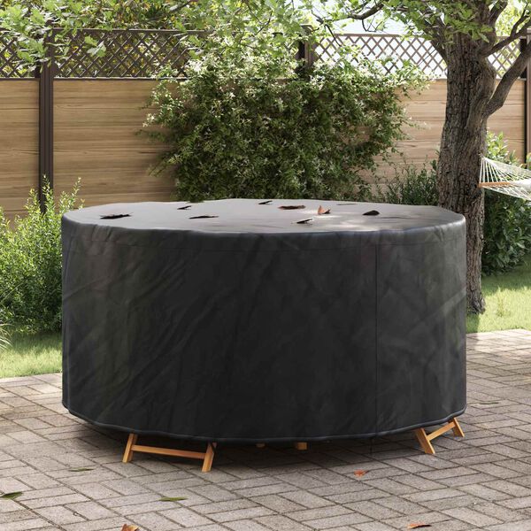 vidaXL Outdoor Furniture Cover Black 182 x 182 x 85 cm 420D fabric