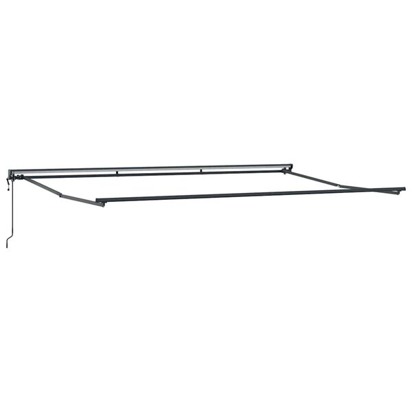 vidaXL Awning Frame Retractable Anthracite 5 x 3 m Powder-coated Steel