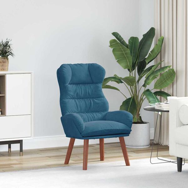vidaXL Armchair Blue 69 x 74 x 93 cm Velvet