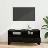 vidaXL TV Cabinet with Drawer Black Oak 100 x 34.5 x 44.5 cm