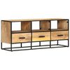vidaXL TV Cabinet 110x30x45 cm Rough Mango Wood