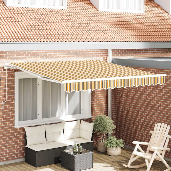 vidaXL Awning Retractable Multicolour 300 x 250 x 165 cm Polyester