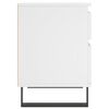 vidaXL Bedside Cabinet White 40x35x50 cm Engineered Wood