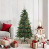 vidaXL Artificial Hinged Christmas Tree Green 150 cm PVC, PE and Steel