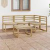 vidaXL 5 Piece Garden Lounge Set Green Impregnated Pinewood