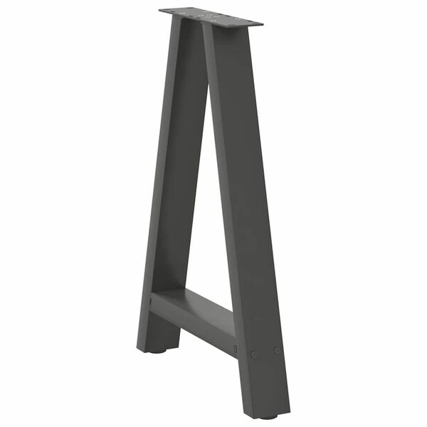 vidaXL Dining Table Legs A-Shaped 2 pcs Anthracite&nbsp;50x(72-73) cm Steel