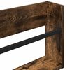 vidaXL Magazine Rack Smoked Oak 60 x 12 x 30 cm Engineered Wood