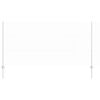 vidaXL Hexagonal Fence with Post 10 x 1.2 m Galvanised Steel Silver