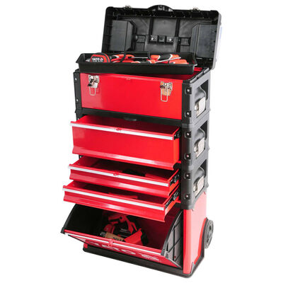 YATO Trolley Tool Box with 3 Drawers 52x32x72 cm