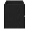 vidaXL Bathroom Sink Cabinet with Drawer Black Oak 90 x 38.5 x 45 cm