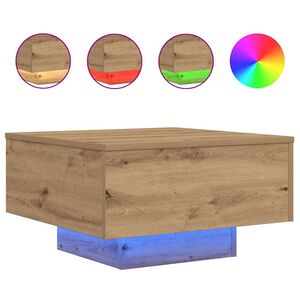 vidaXL Coffee Table Artisan Oak 55 x 55 x31 cm Engineered Wood