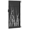 vidaXL Garden Gate with Lock Black 85 x 175 cm Powder-coated steel