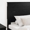 vidaXL Headboard with Headboard Black Oak 75 cm Engineered Wood