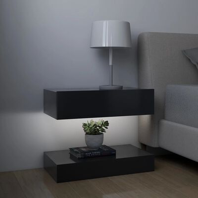 vidaXL Bedside Cabinets 2 pcs Grey 60x35 cm Engineered Wood