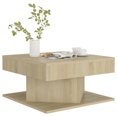 vidaXL Coffee Table Sonoma Oak 57x57x30 cm Engineered Wood
