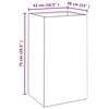 vidaXL Planter 42x38x75 cm Corten Steel