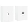 vidaXL Wall Mounted Cabinets 2 pcs White 69,5x34x90 cm