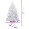 vidaXL Artificial Hinged Christmas Tree with Flocked Snow 300 cm