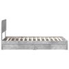 vidaXL Storage Bed Concrete Grey 90 x 200 cm Engineered Wood