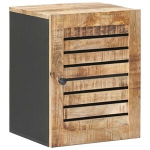 vidaXL Hanging Cabinet with Storage Brown and Black 38 x 33.5 x 48 cm